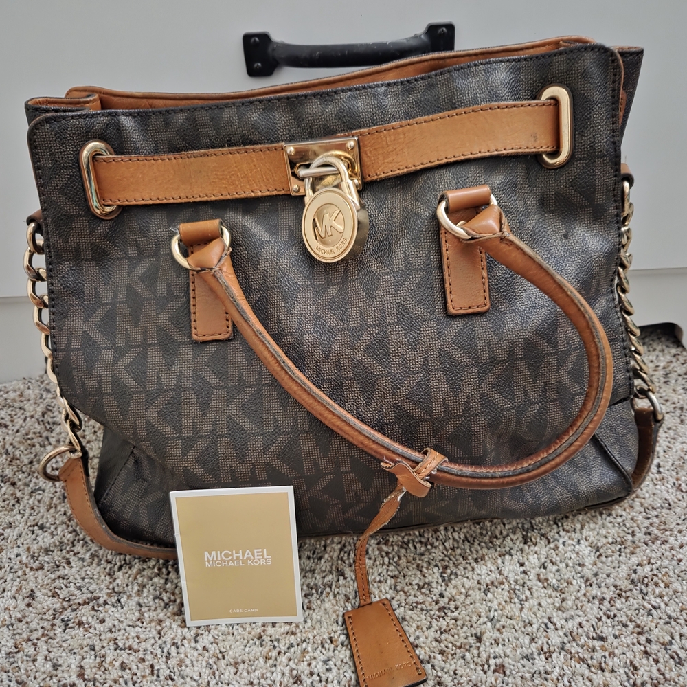 Michael Kors Brown and Tan Women's Bag